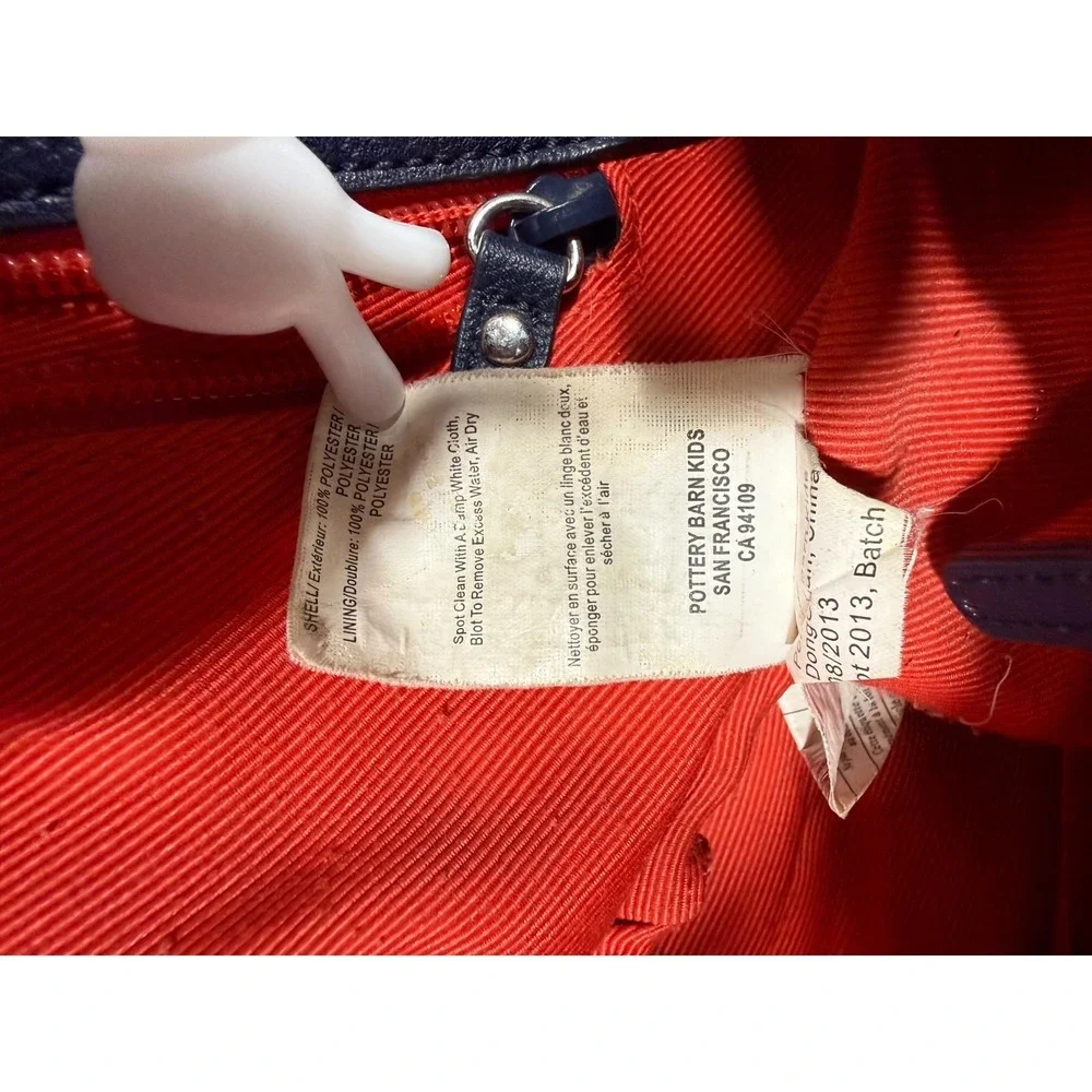 Pottery Barn Kids Navy Diaper‎ Bag Tote Baby Travel Bag Multi Pocket Shoulder